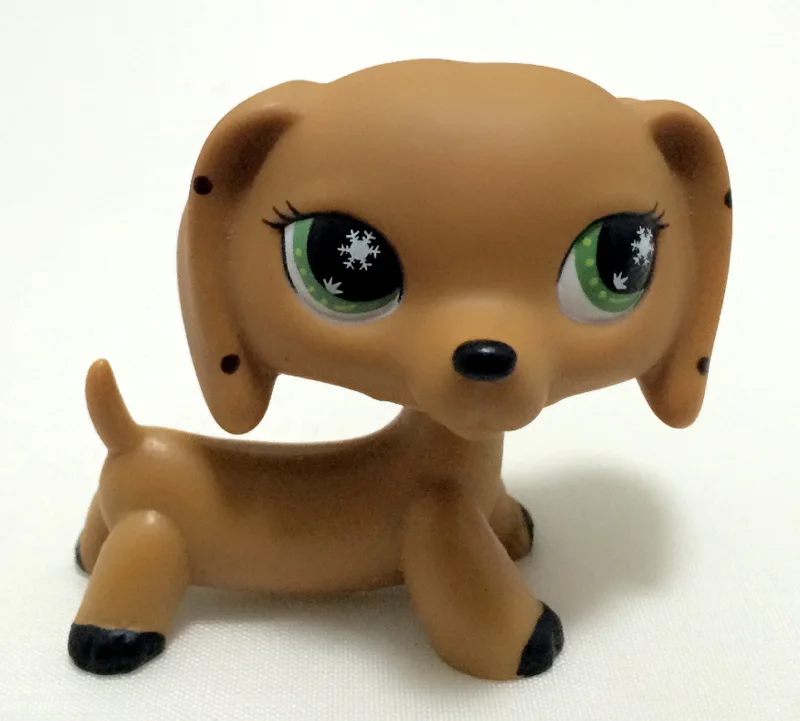 Редкие животные pet shop lps игрушка такса собака такса коричневая Оригинальная фигурка колли кокер спаниель отличный Дэн подарки для детей - Цвет: 2