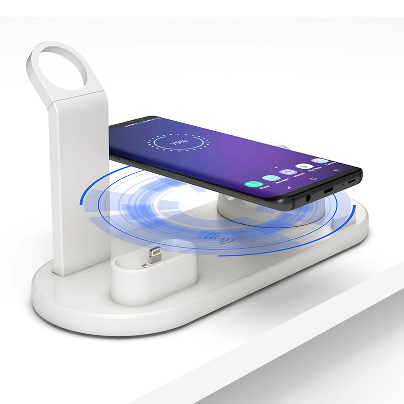 Многофункциональное Беспроводное зарядное устройство подставка для iPhone Samsung Phone