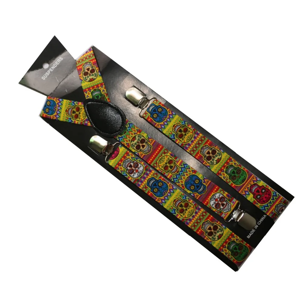 Регулируемые эластичные подтяжки для взрослых y-образные мужчин с принтом