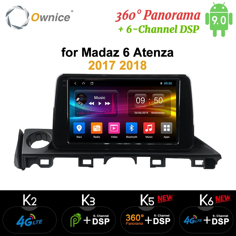 Ownice DSP 8 ядер Android 9 0 K3 K5 K6 автомобильный аудио GPS навигационный плеер для Mazda CX-5 6 Atenza