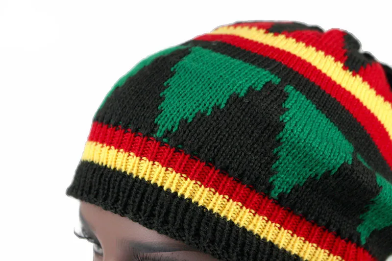 Модная женская вязаная шапка Rasta парик шляпа Jamaican Bob Marley модная шерстяная