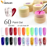 venalisa starry painting gel 180 colors 5ml cover pure color varnish nail art salon soak off uv led nail art design drawing gel