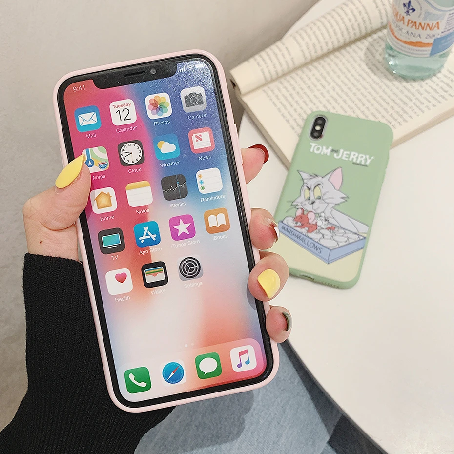 Cartoon Cover Case for iPhone 11 Pro XR X XS Max Tom Jerry Anime Cute TPU Silicone 7 8 6S 6 Plus SE 5S 5 |