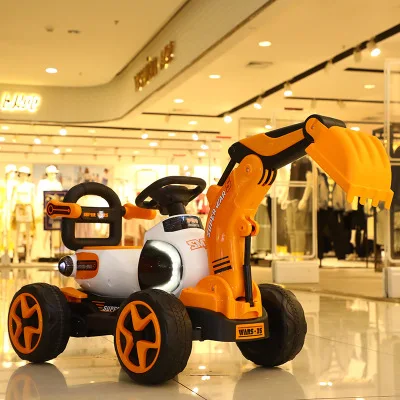 2 в 1 Электрический детский игрушечный экскаватор музыкальный светильник четыре