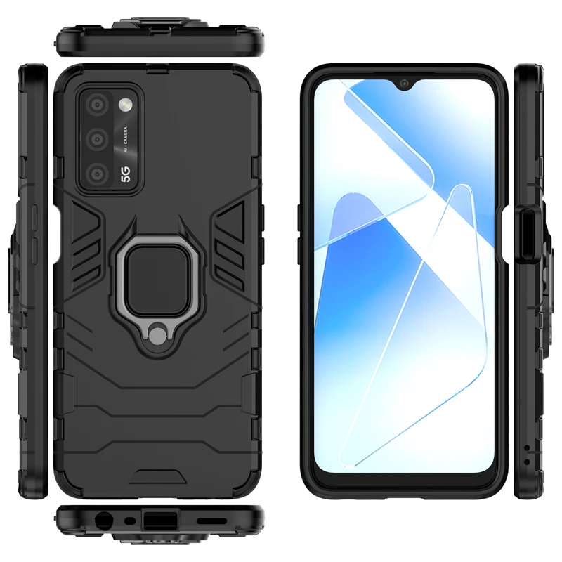 Funda completa para Oppo A16, armadura antigolpes, soporte de succi&oacute;n magn&eacute;tica, para Oppo A16S, 6,52 pulgadas-1