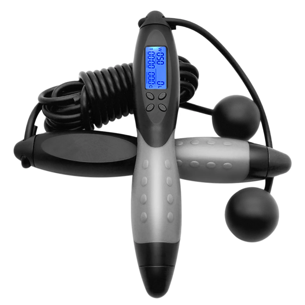 Беспроводные скакалки с электронным счетчиком калорий таймером спортивным