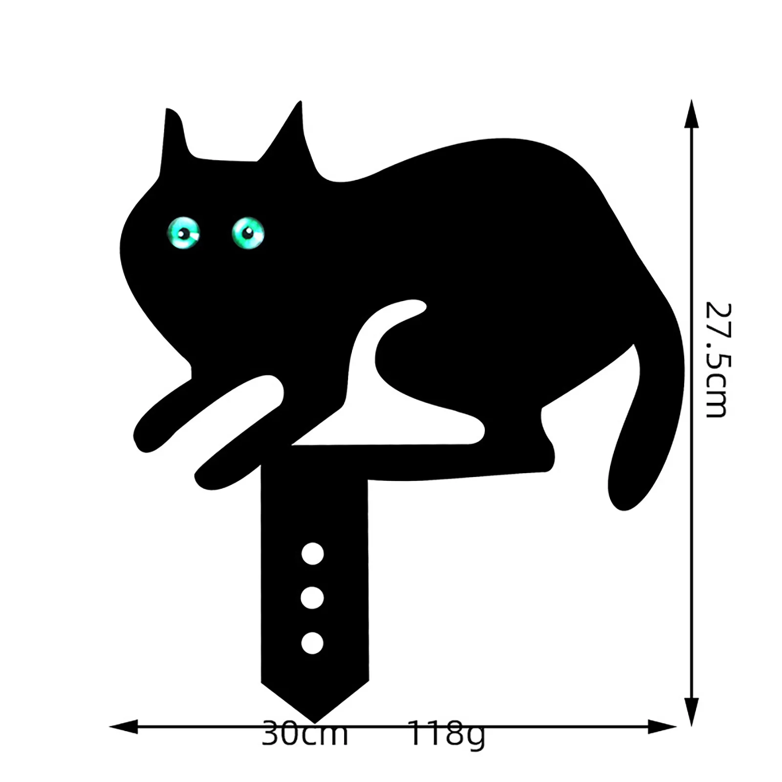 

25# Yard Art Cat Garden Inserts Acrylic Animal Hollow Inserts Yard Decoration Animal Model Garden Card Garden Decoration