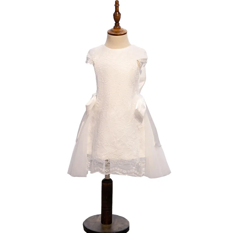 Белое корейское платье принцессы для маленьких девочек на 1-й день рождения