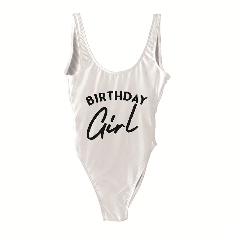 Женский слитный купальник с буквенным принтом пикантный купальный костюм для
