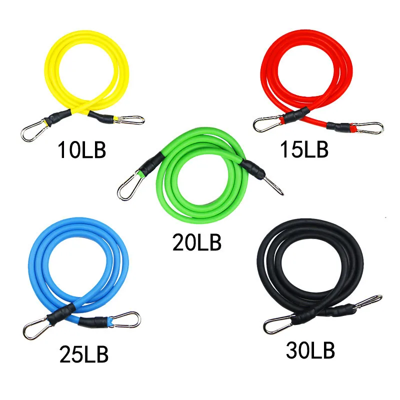 

11-Piece Set Pulling Rope Stretch Resistance Pulling Rope Yoga Exercise Abdominal Exercising Band Pull Set