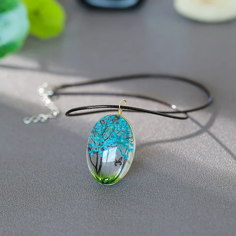 Модное ожерелье с подвеской в виде дерева стиле ретро цепочка для свитера