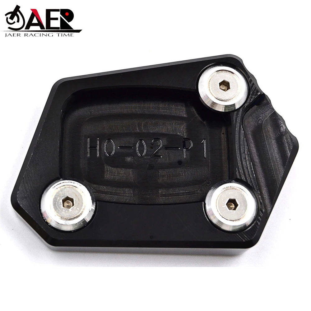 

JAER For Honda CBR250R CBR250F CBR500R CBR300R CBR600RR CBR650F CNC Aluminum Motorcycle moto Side Stand Pad Plate Kickstand