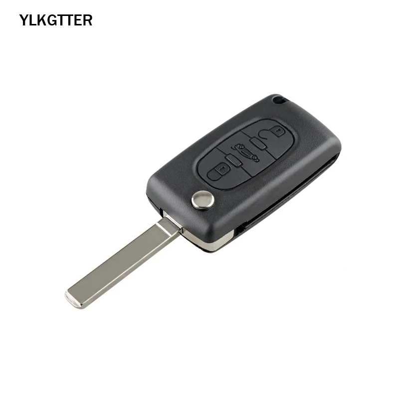 YLKGTTER 433 МГц комплект дистанционного ключа для Citroen C2 C3 C4 C5 Berlingo Picasso 3 кнопки CE0536 ASK