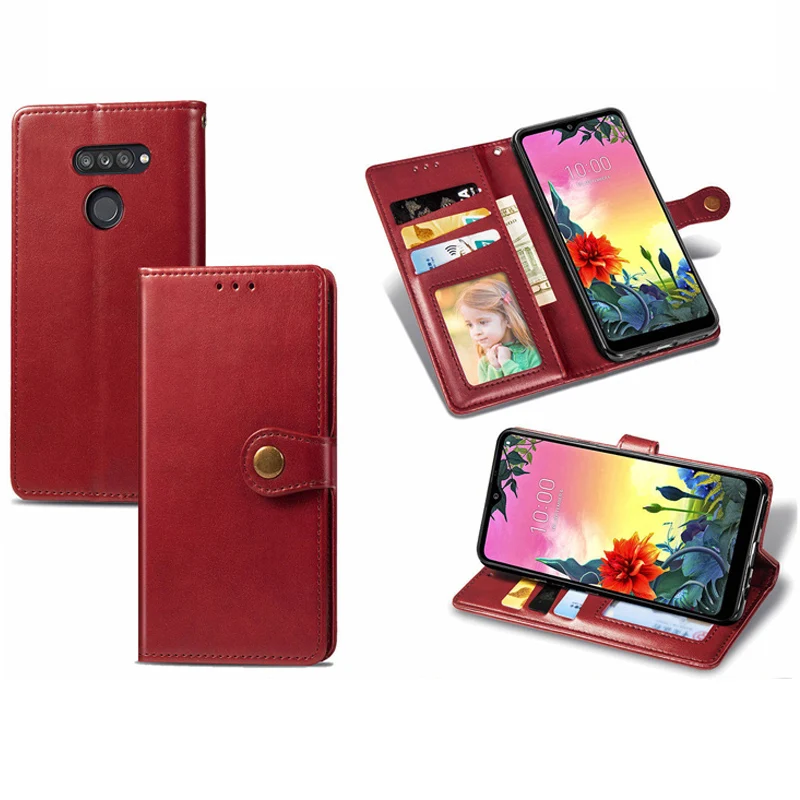 Роскошный кожаный чехол портмоне с откидной крышкой для LG K40 K50 K40S K50S W10 W30 K20 K30 2019