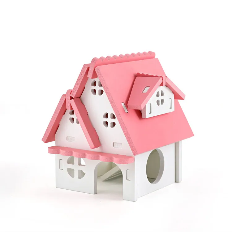 Деревянное гнездо для хомяка роскошная клетка домашних животных игрушка хижина |