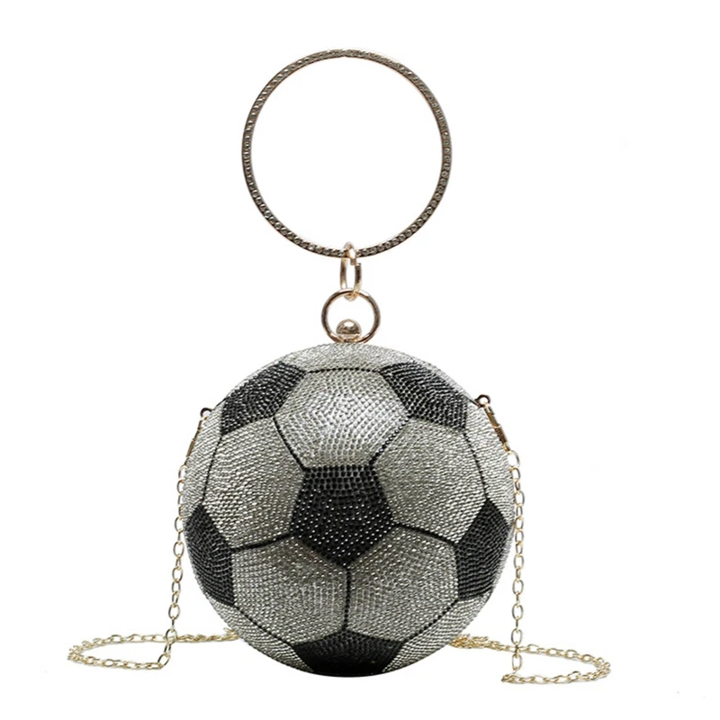 

Women Basketball Football Handbag Evening Party Bridal Clutch Bag Prom Wedding