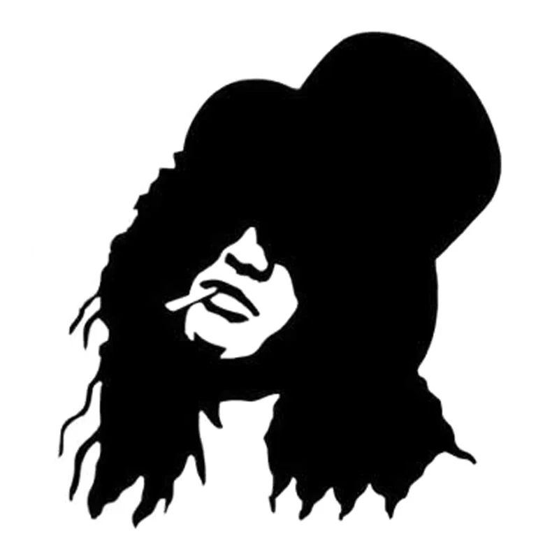 

13.8cmX15.5cm Slash Guns N' Roses Fashion Stickers Decals Car Styling Vinyl Black/Silver
