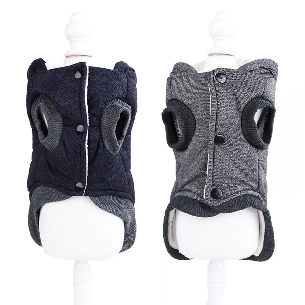 Флисовые Толстовки для собак пальто зимы теплые рубашки одежда домашних