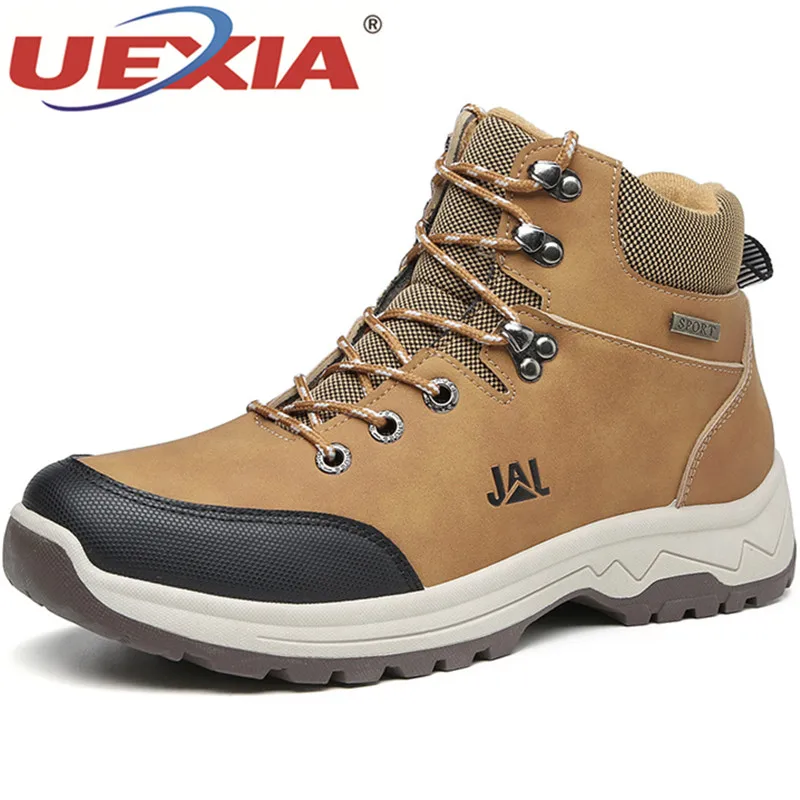 UEXIA новые военные тактические ботинки для мужчин кожаные уличные кроссовки с
