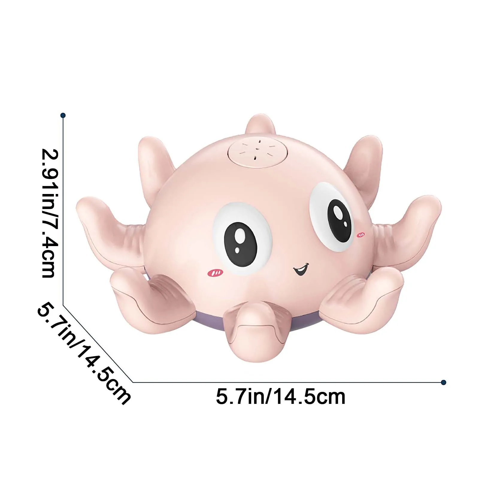 

New 2021 High Quality Baby Bathroom Automatic Sensing Water Spray Small Octopuss Electric Bath Toy Toys Accessories For Kids