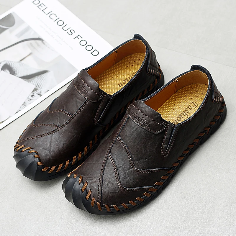 Mens Loafers Lightweight Casual Shoes Breathable Handmade Walking Male Comfortable Summer 2022 Trend Moccasin Homme | Обувь