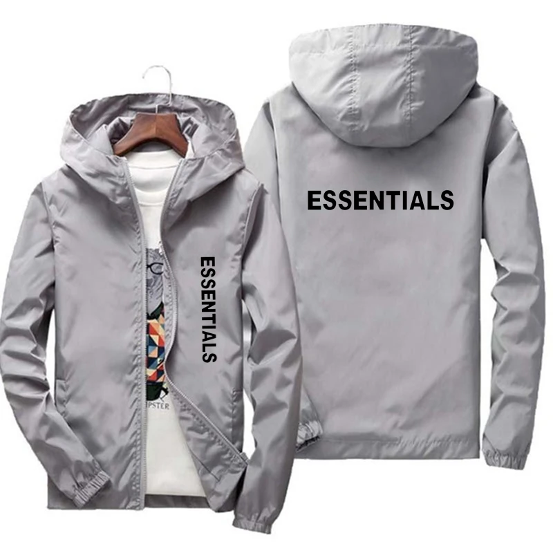

Baseball style jacket for men, cotton blister with zipper closure and long slim windbreaker sleeves, garment d