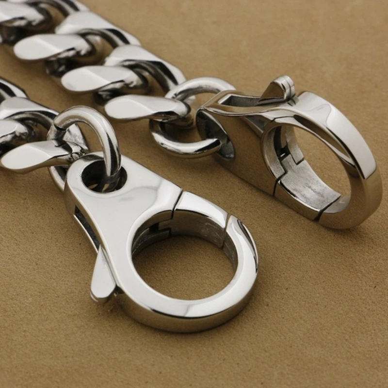 316L нержавеющая сталь 14 &quot~ 40&quot Мужской Байкер Рокер Панк кошелек цепь брелок Q100 |