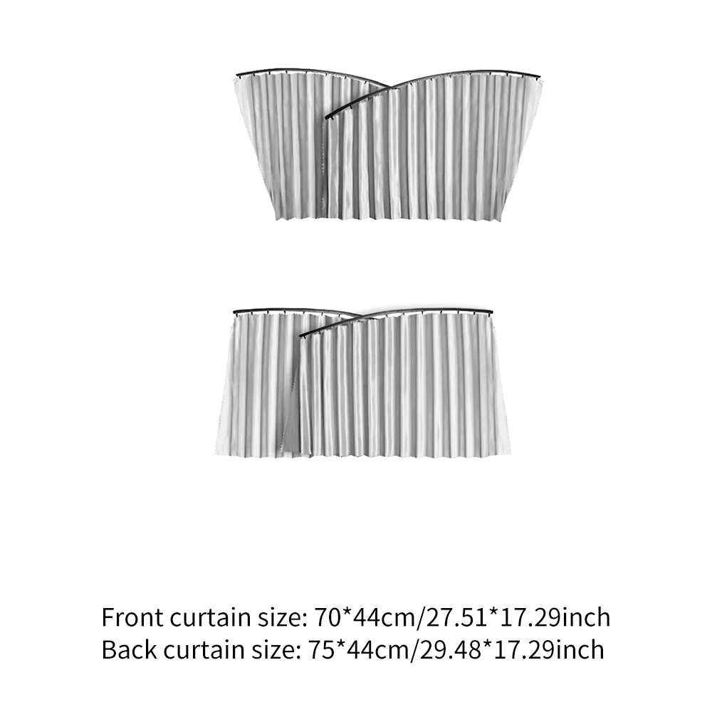 4 шт. Шторки автомобильные защиты конфиденциальности сдвижная просты в установке