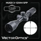 Прицел Vector Optics Hugo 3-12x44 Varmint, для стрельбы, 1 дюйм, провод 10 ярдов, сетка BDC, замок, боковая фокусировка
