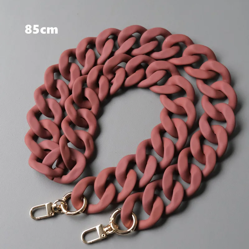

Frosted Bag Handles Woman Fashion Handbag Accessory Chain With Gold Buckle Women Clutch Shoulder Purse Strap Bag Chain 45-120cm