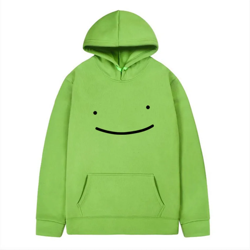 

Мужская и Женская толстовка Dream Merch, пуловер в стиле Харадзюку с изображением смайлика, уличная одежда 2021, свитшоты, Повседневная модная одеж...
