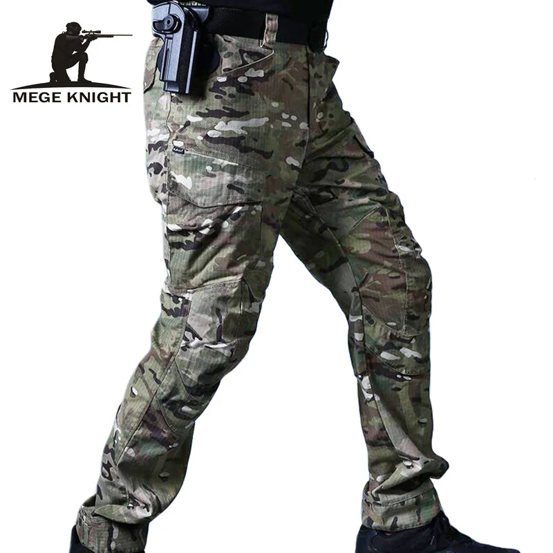 

MEGE Brand Tactical Pants Military Camouflage Cargo Pants Army Combat Trousers with Knee Pads Male Casual Airsoft Dropshipping