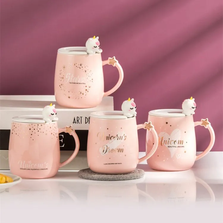 Набор кофейных кружек милая керамическая креативная цветная термостойкая