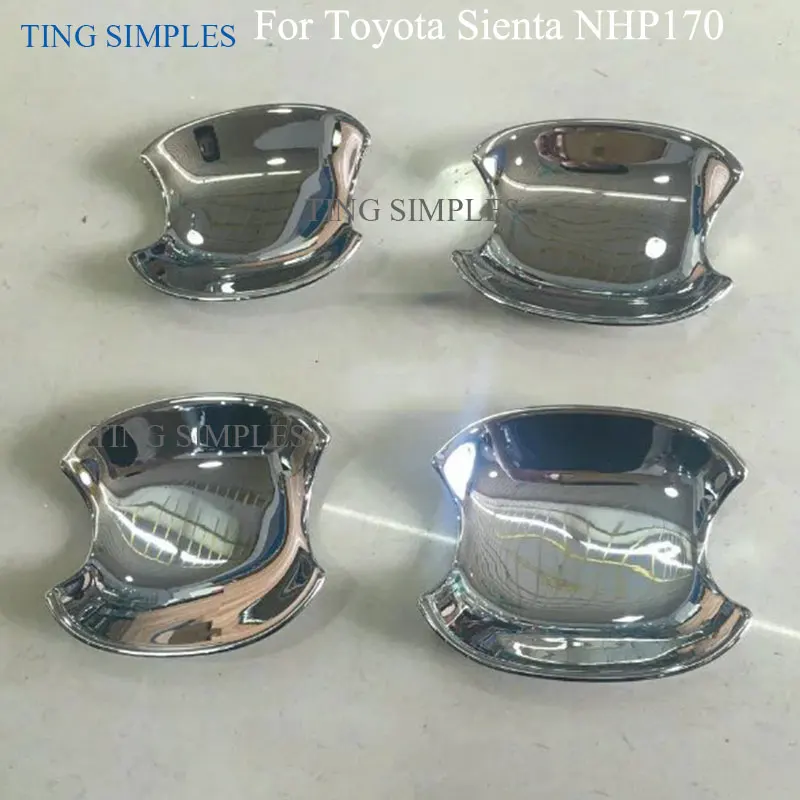 

Крышка дверной ручки для Toyota Sienta NHP170 2015 2016 2017 ABS Chrome