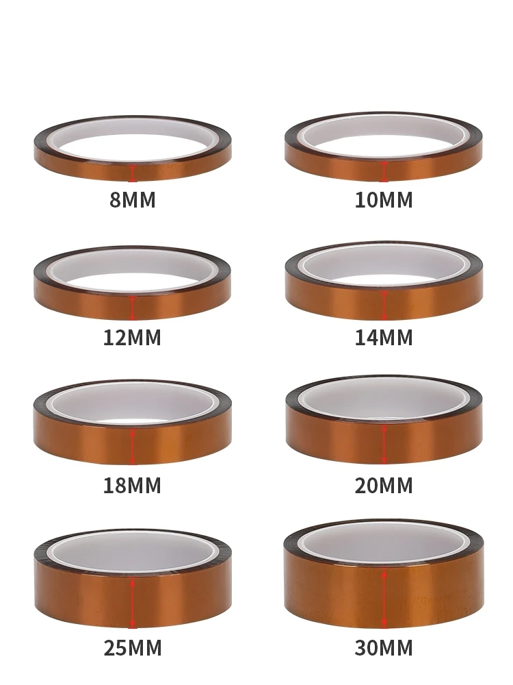 Запчасти для 3D-принтера термостойкая Лента BGA Kapton полиимидная изоляционная