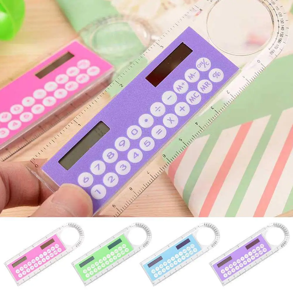 

1 шт., Сверхтонкая многофункциональная линейка-калькулятор Y3I8