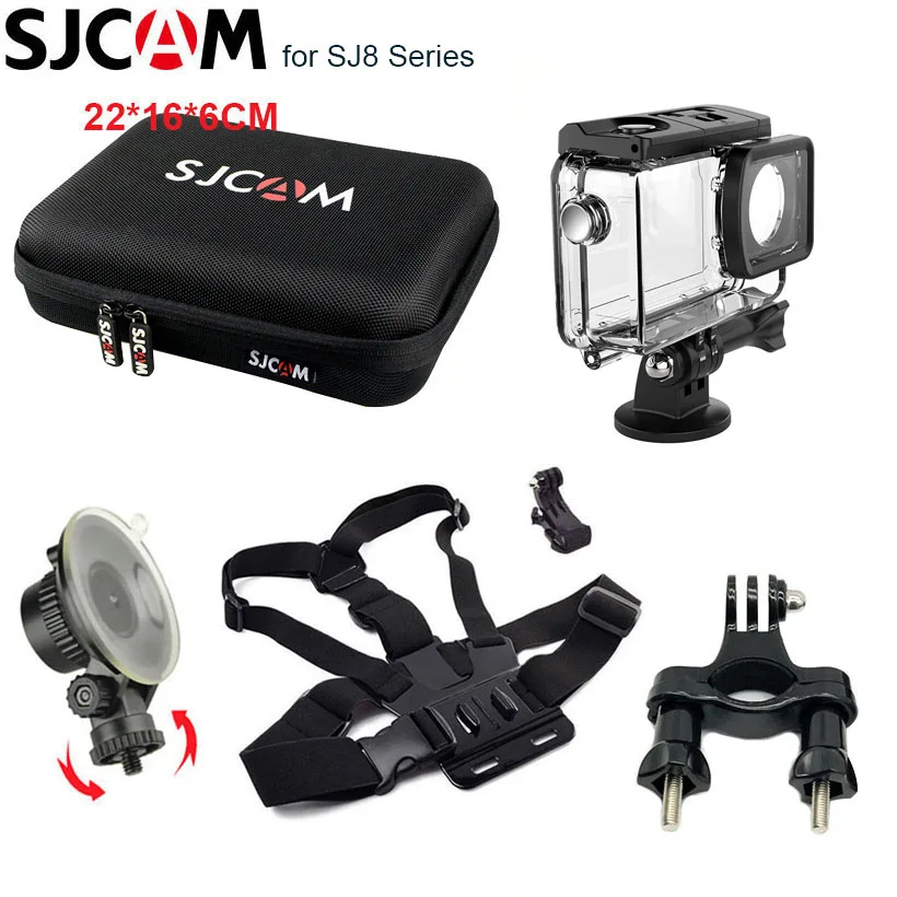 Водонепроницаемый чехол для SJCAM SJ8 PRO сумка хранения PLUS крепление на велосипед
