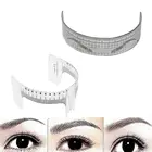 Многоразовая Полуперманентная линейка для бровей SKONHED, инструмент для измерения бровей, линейка для бровей, трафарет для микроблейдинга и карандаша для макияжа, 1 шт.