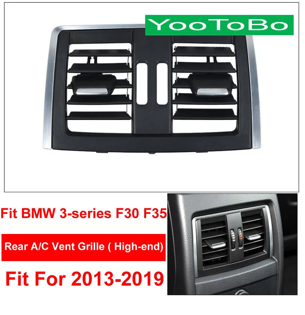 LHD RHD Автомобильная внутренняя задняя A/C AC кондиционер вентиляционная решетка