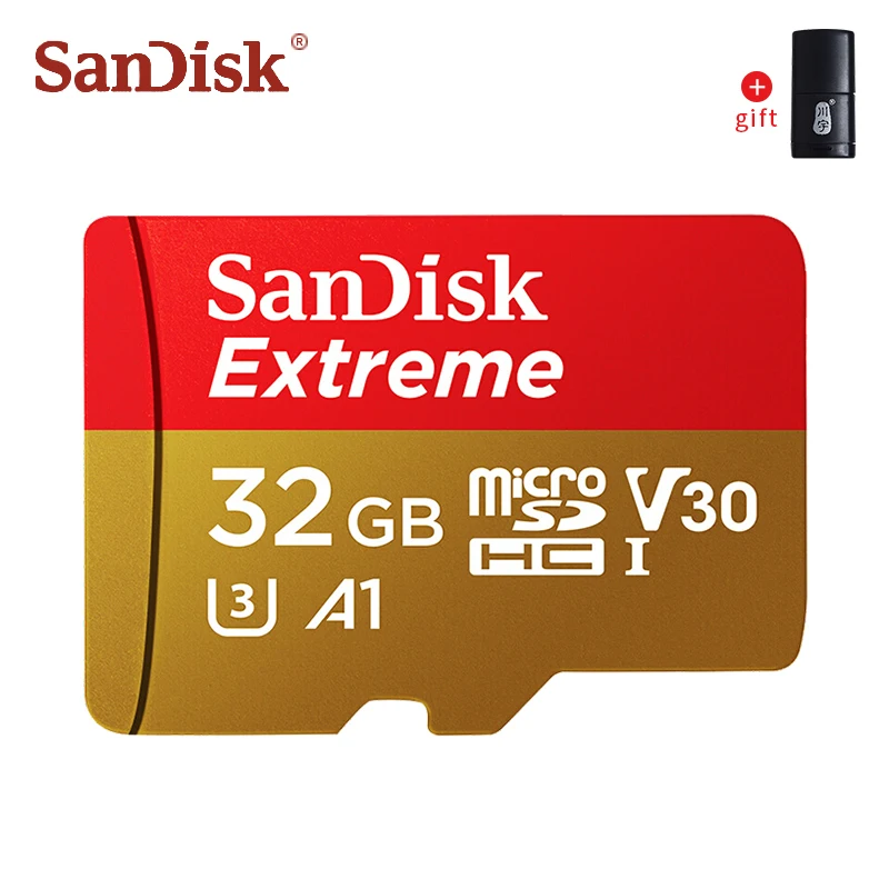 32 Гб SanDisk Экстрим A2 U3 V30 Micro SD карта 128 ГБ 32 ГБ 64 Гб 256 Гб класс 10 карта памяти TF карта SD/TF флэш-карты MicroSD для телефона - Емкость: 32 Гб