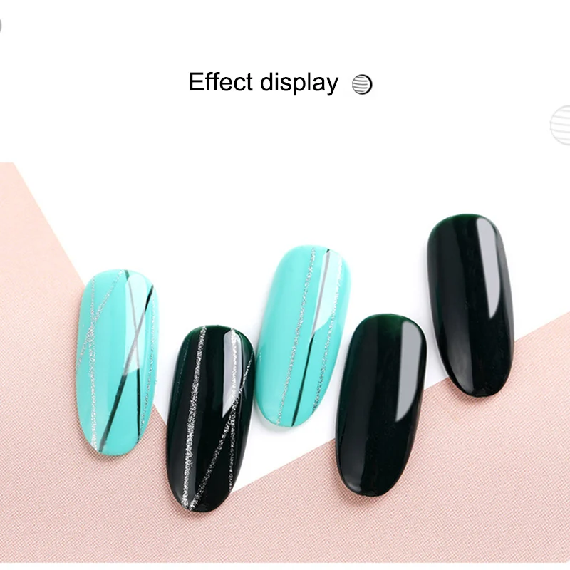 Высокое качество Мода 8 шт. Зебра ручка с кистью для нанесения УФ геля дизайн