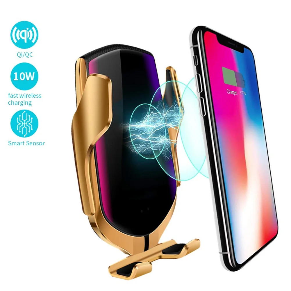 2019 умный датчик беспроводной автомобильное зарядное устройство крепление