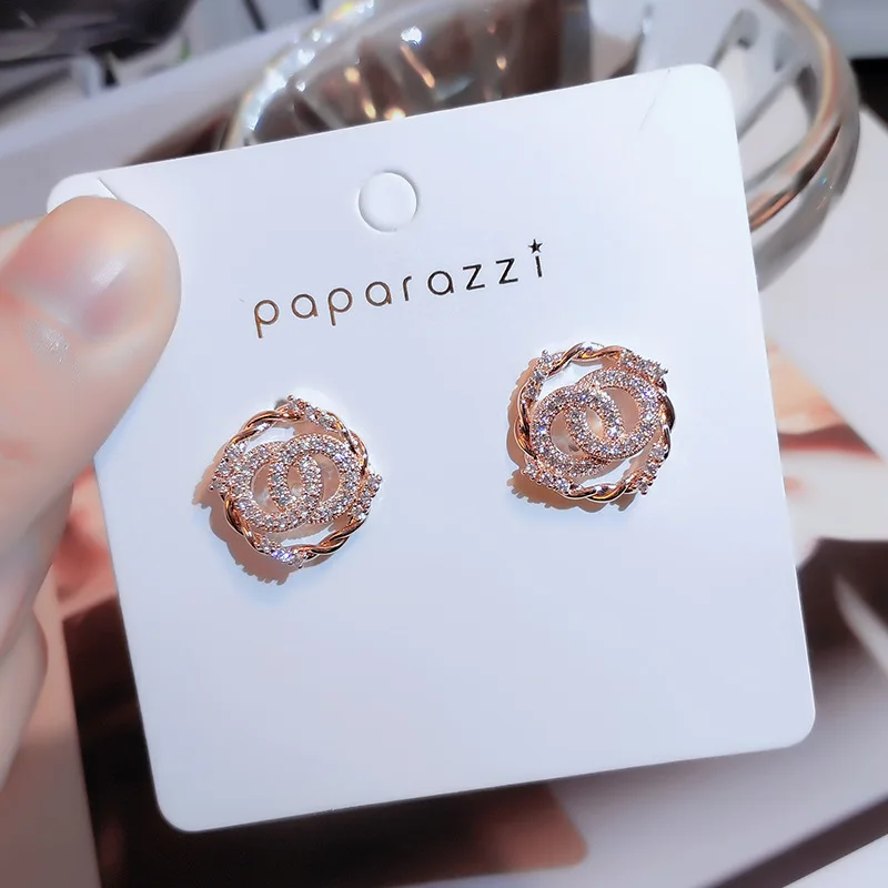 Серьги-подвески с кристаллами женские роскошные висячие украшения для ушей