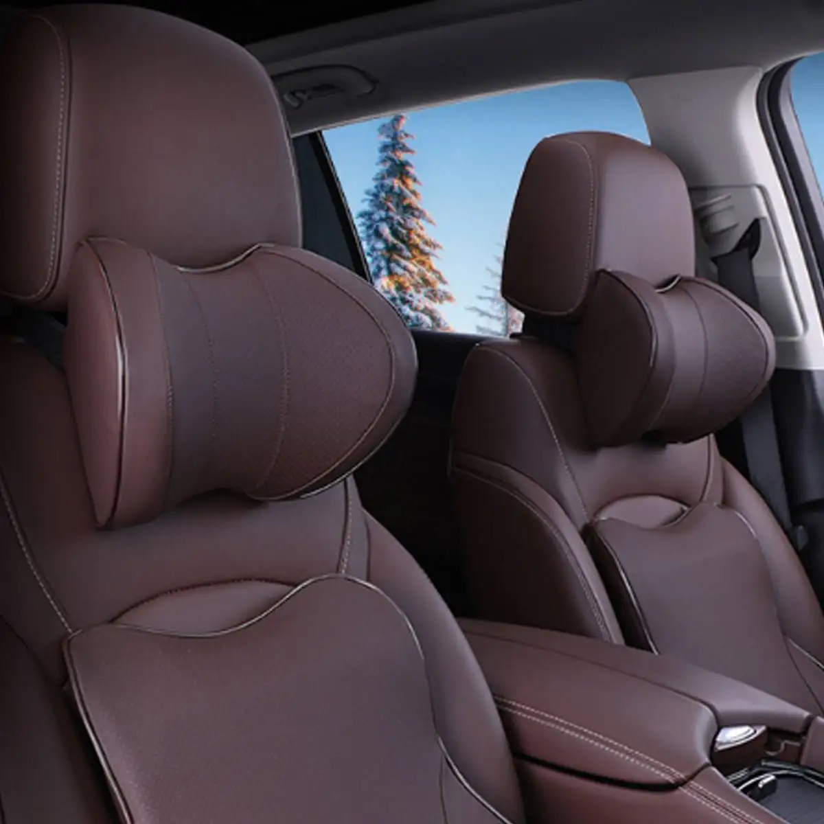 Хлопковая U образная функциональная подушка для шеи с эффектом памяти|Подушка