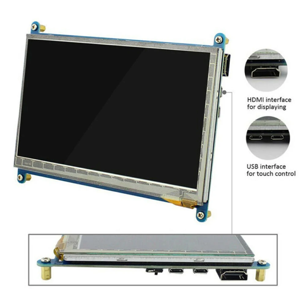 7 дюймовый ЖК Дисплей HDMI USB 1024*600 HD емкостный сенсорный экран портативный монитор