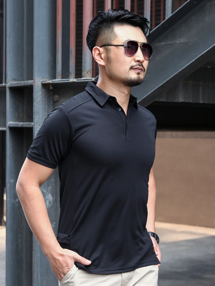 Футболка мужская стрейчевая для активного отдыха эластичная уличная спортивная