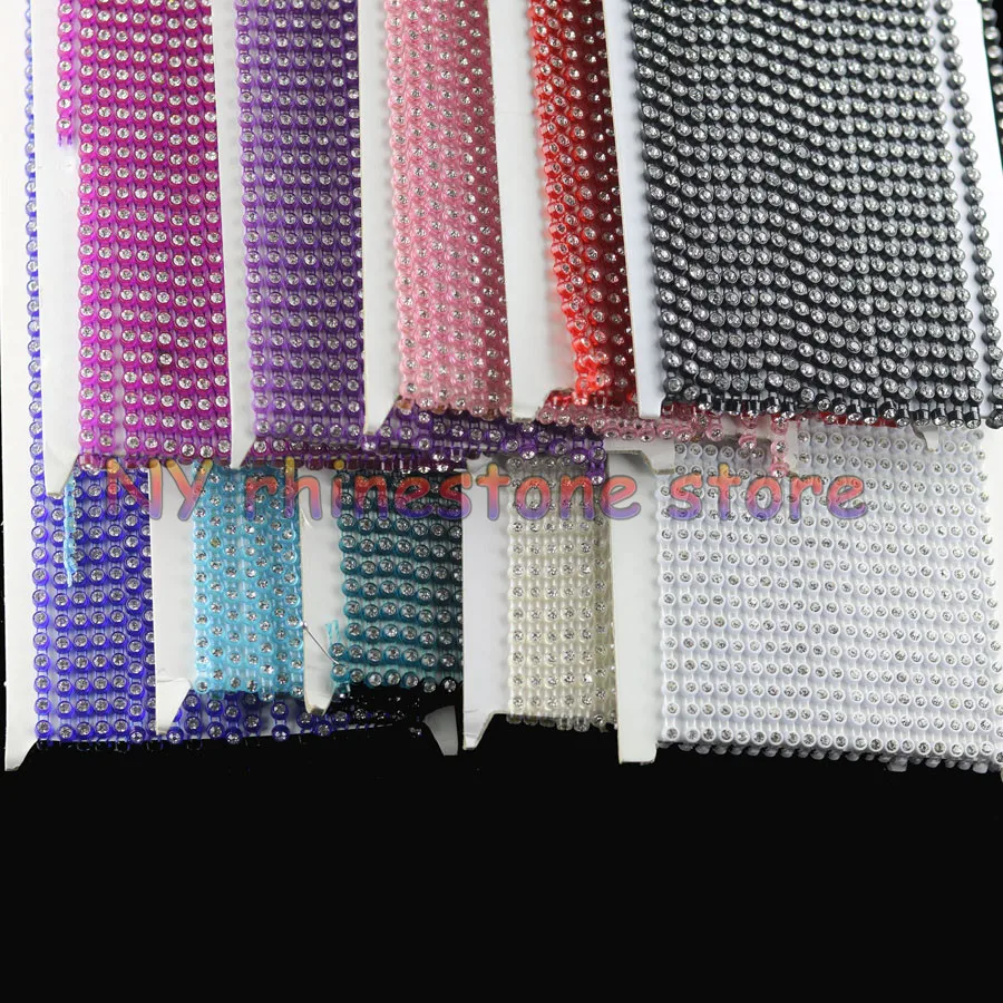 2 размера SS12 3 мм AAA класс прозрачного стекла хрустальные стразы отделка цепи 10