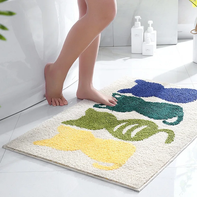 Мультяшный Коврик для пола ковер гостиной Придверный коврик моющийся кухни