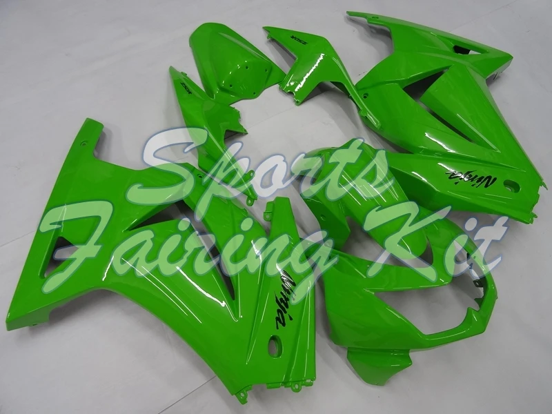 Наборы тела для EX250 2008 2014 Green Bodywork 2009 обтекатель Ninja 250R 2014|Полные комплекты