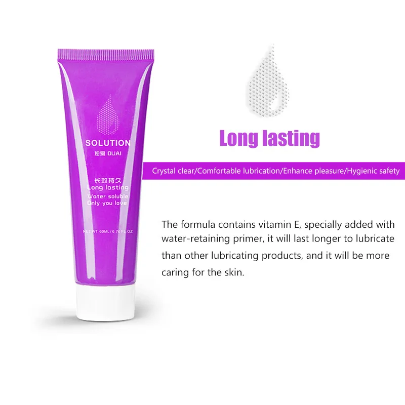 4 Color Lubricant Sex 60ml Anal Water-based Oil Vaginal and Gel Products For Adults | Красота и здоровье